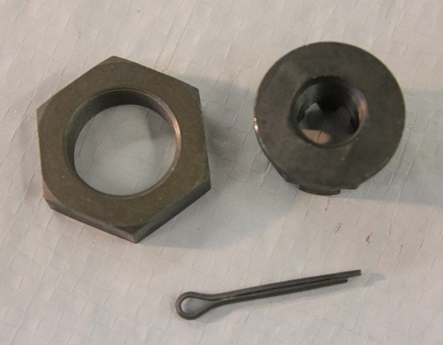 4184-30 Front axle nut and lock kit (1930-36) parkerized
